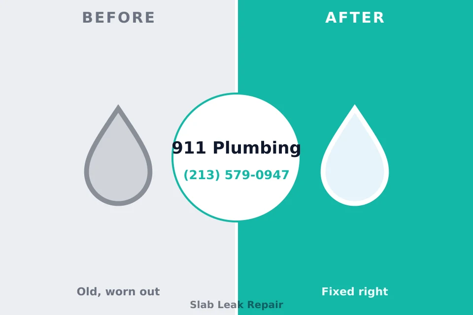 Before and after: plumbing repair Richland, MI
